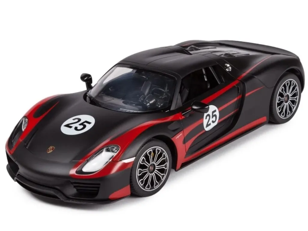 Jucărie cu telecomandă Rastar PORSCHE 918 Spyder Performance, 1:14, Negru (70770)