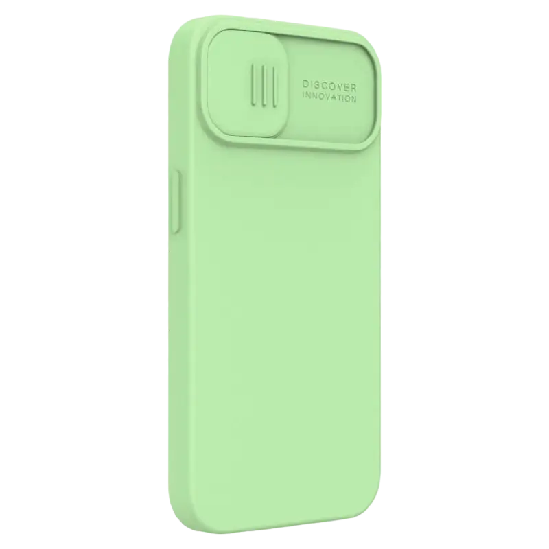 Husă Nillkin iPhone 13, CamShield Silky Silicone, Mint Green