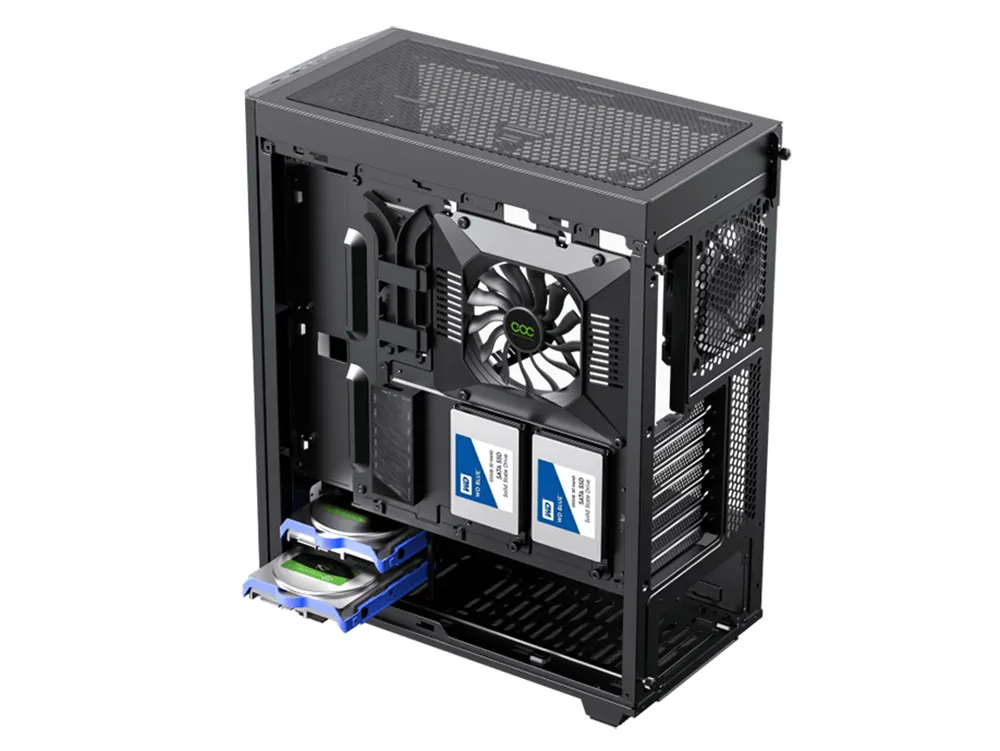 Carcasă PC Gamemax Precision, Midi-Tower, ATX, Negru