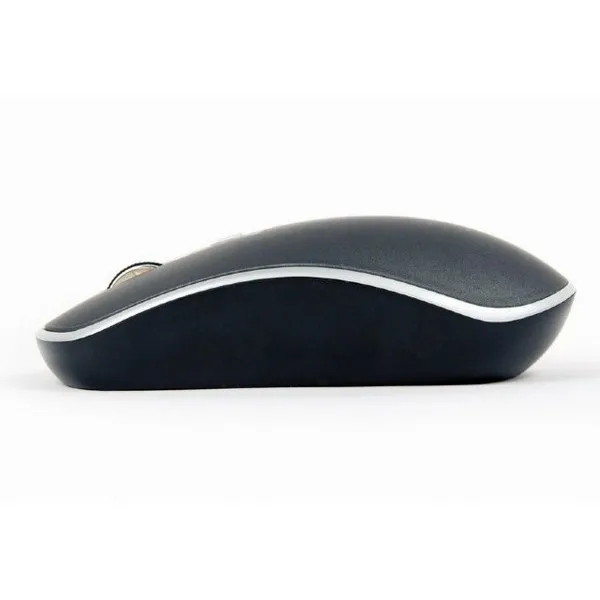 Wireless Mouse Gembird MUSW-4B-06-BS  800-1600 dpi, 4 buttons, Ambidextrous, 1xAA, Black/Silver