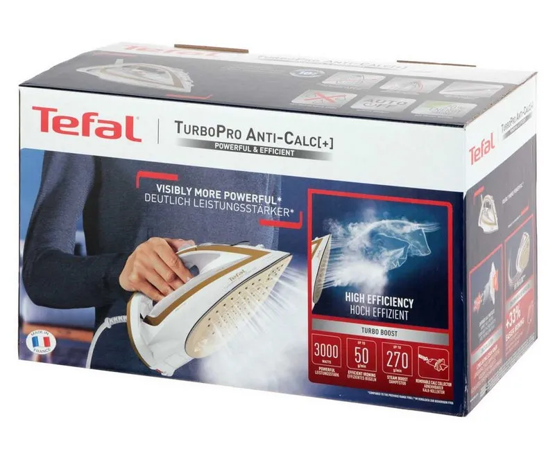 Утюг Tefal FV5698E0, 3000Вт, Белый Желтый