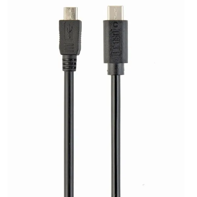 Кабель для зарядки и синхронизации Cablexpert CCP-USB2-mBMCM-6, USB Type-C/micro-USB, 1,8м, Чёрный