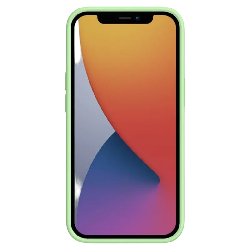 Husă Nillkin iPhone 13, CamShield Silky Silicone, Mint Green