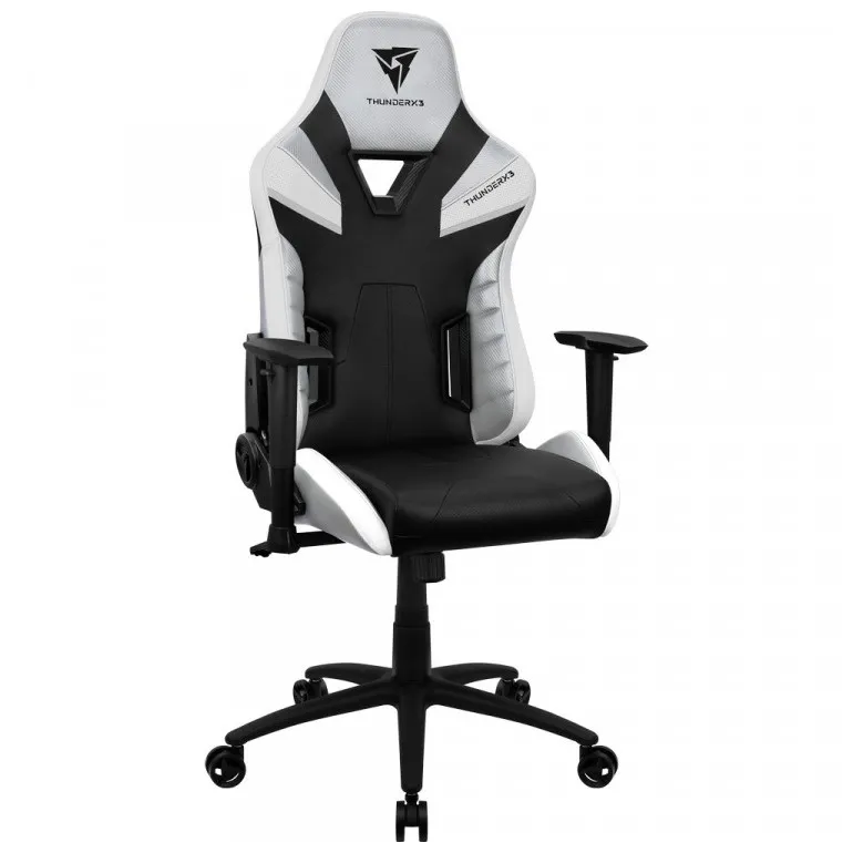 Scaun Gaming ThunderX3 TC5, PU Piele, Alb