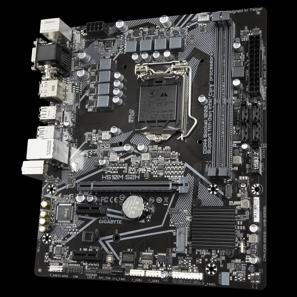 Материнская плата Gigabyte H510M S2H, LGA1200, Intel H510, Micro-ATX