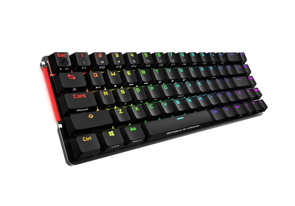 Клавиатура ASUS ROG Falchion, Беспроводное, Чёрный