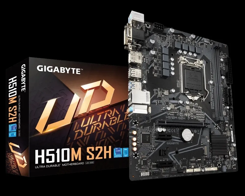 Материнская плата Gigabyte H510M S2H, LGA1200, Intel H510, Micro-ATX