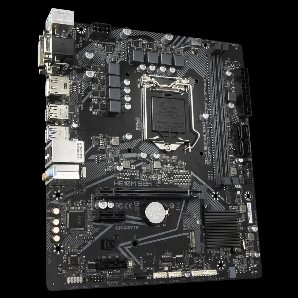 Материнская плата Gigabyte H510M S2H, LGA1200, Intel H510, Micro-ATX