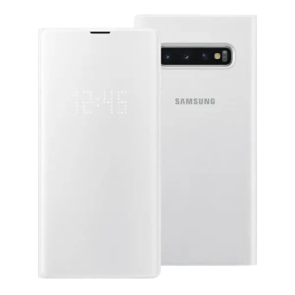 Husă Samsung LED Flip Wallet for Galaxy S10, White