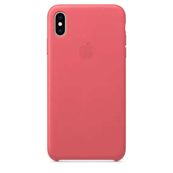 Original iPhone XS Max Leather Case, Pink