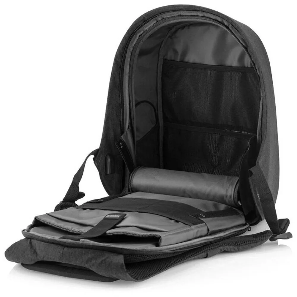 Rucsac pentru Laptop Bobby Hero Small, 13.3", Piele artificială, Negru