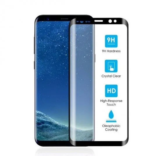 Sticlă de protecție Cellularline Tempered Glass - Samsung Galaxy S9+, Negru