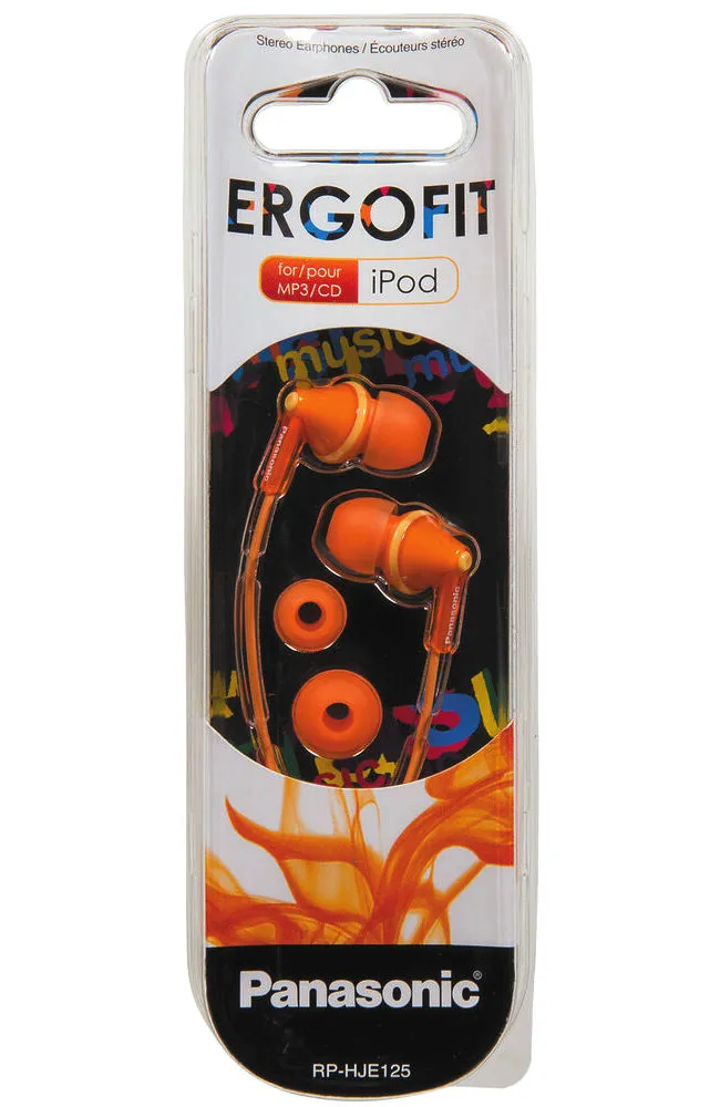 Наушники Panasonic RP-HJE125E, Оранжевый
