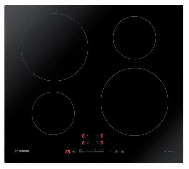 Plită cu inducție Samsung NZ64H37070K/WT, Negru