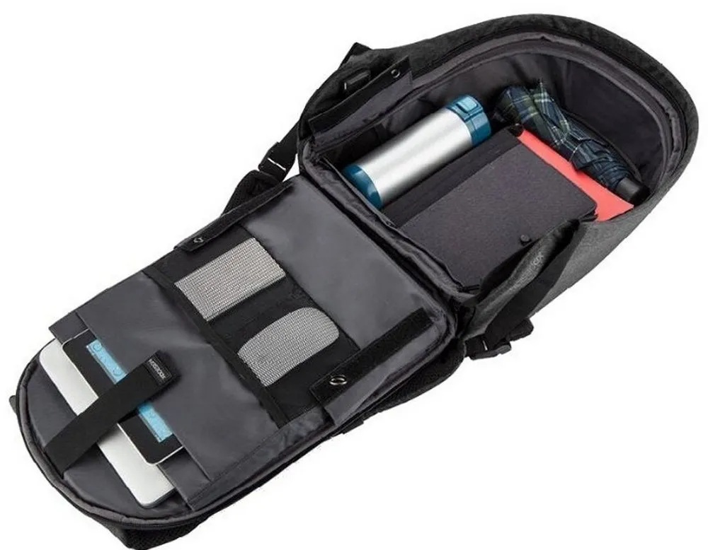 Rucsac pentru Laptop Bobby Hero Small, 13.3", Piele artificială, Negru