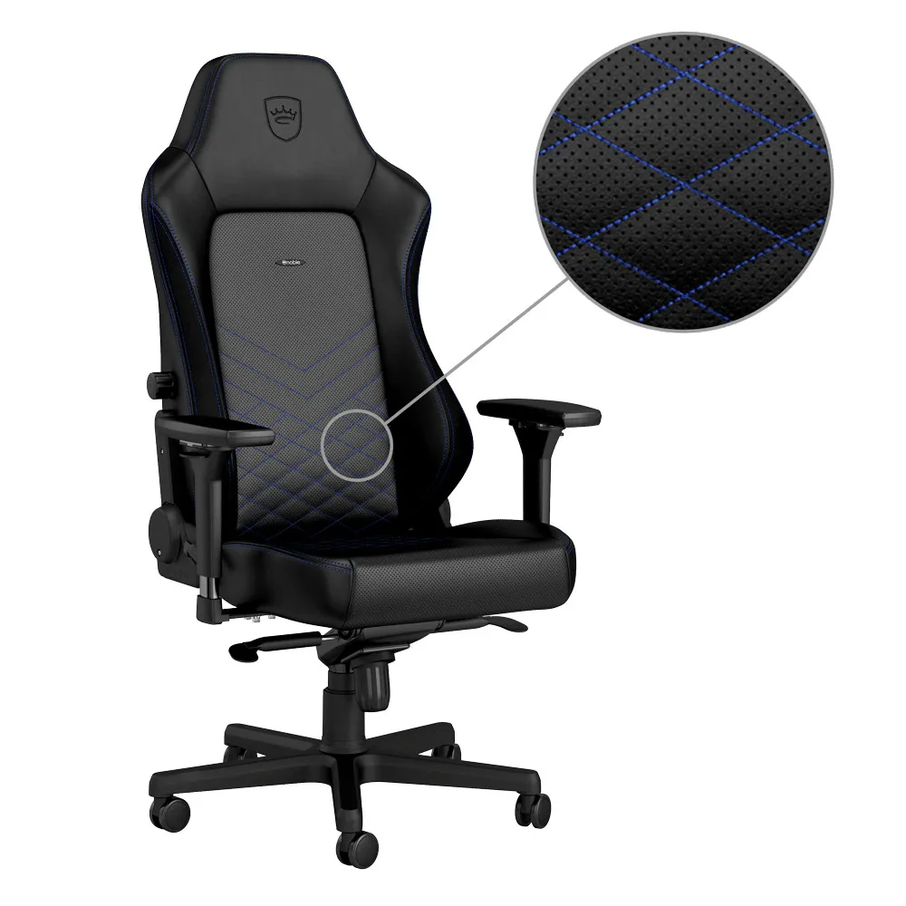 Gaming Chair Noble Hero NBL-HRO-PU-BBL Black/Blue, User max load up to 150kg / height 165-190cm