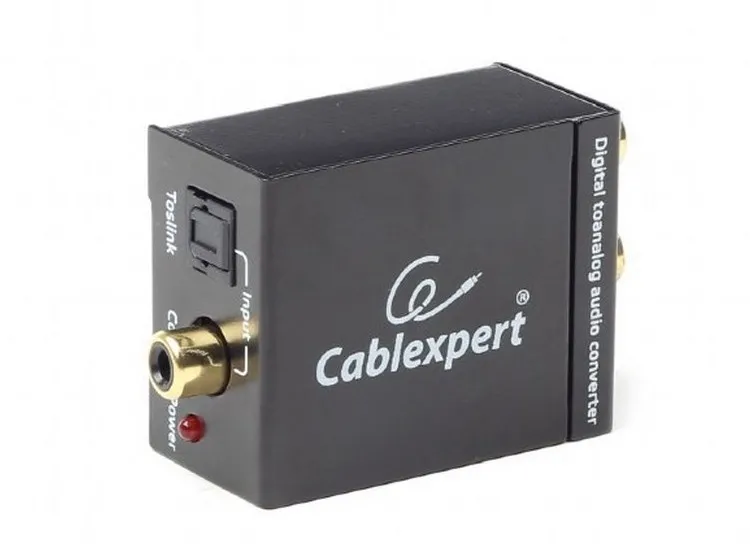 Audio Adaptor Cablexpert DSC-OPT-RCA-001, RCA - Toslink, Negru