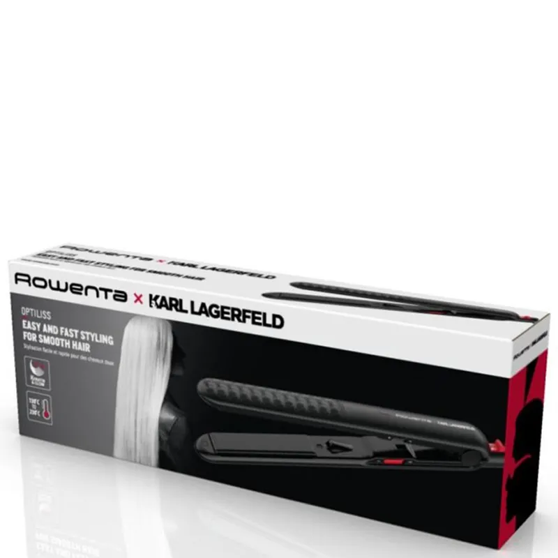Выпрямитель для волос Rowenta Karl Lagerfeld Optiliss II SF321LF0, Чёрный