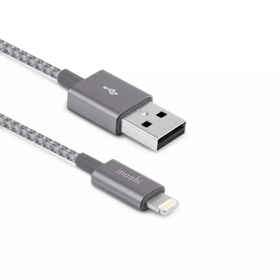 Кабель для зарядки и синхронизации Moshi iPhone Lighting USB Cable, USB Type-A/Lightning, 1,2м, Серый