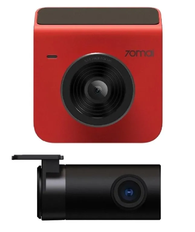 Set DashCam față și spate 70mai Dash Cam A400, 2560 x 1440, Roșu