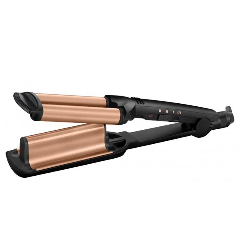 Ondulator de păr BaByliss Deep Waver W2447E, Negru | Auriu