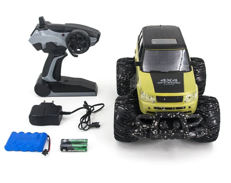 Jucărie cu telecomandă Crazon 4CH Off-Road Car, 1:14, Camuflaj (17MUD02B)