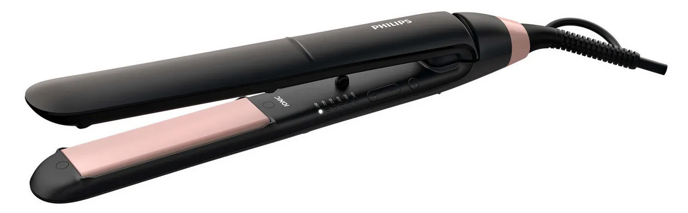 Placă de îndreptat părul PHILIPS StraightCare Essential BHS378/00, Negru