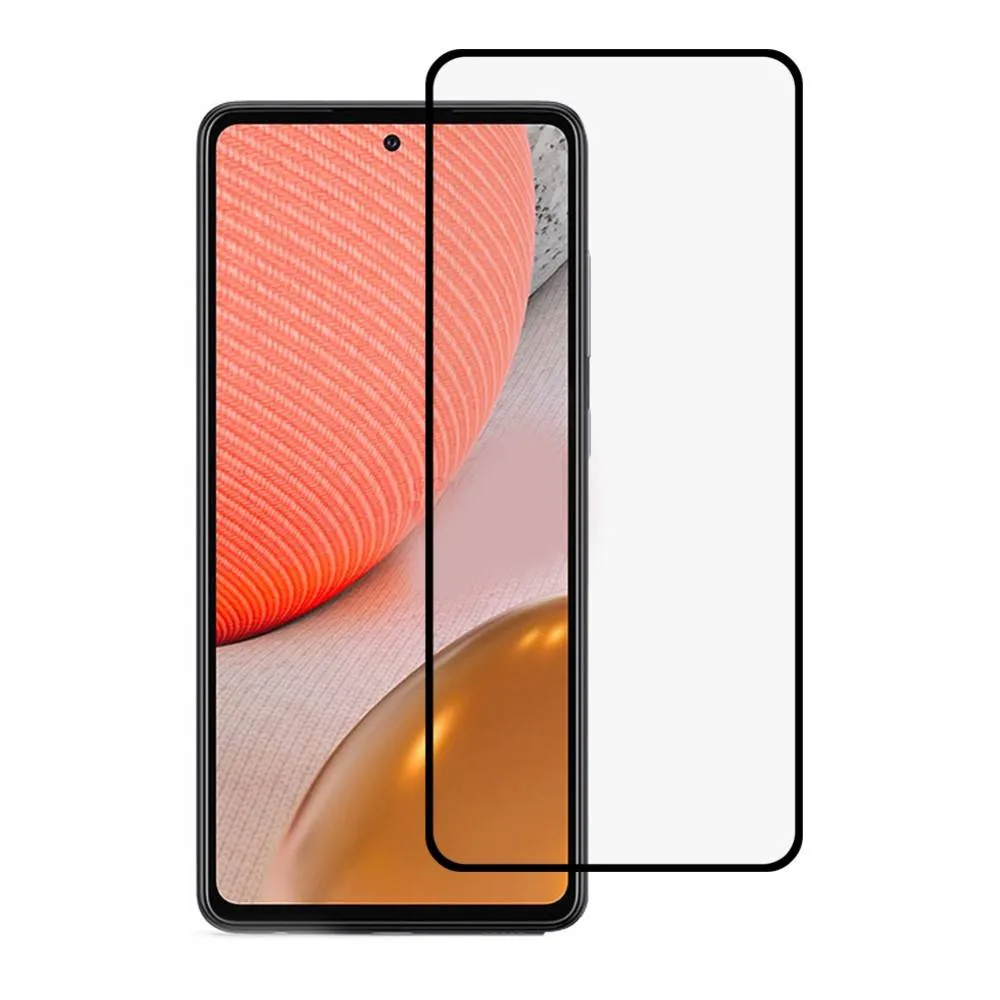 Защитное стекло Xcover Samsung Galaxy A72 Full Glue Premium, Чёрный