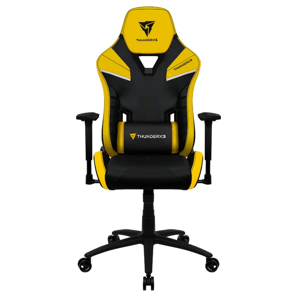 Scaun Gaming ThunderX3 TC5, PU Piele, Negru/Galben