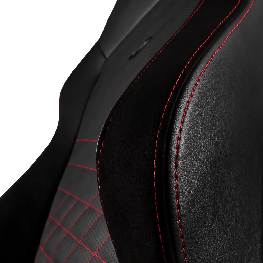 Scaun Gaming Noblechairs Hero, PU Piele, Negru/Rosu