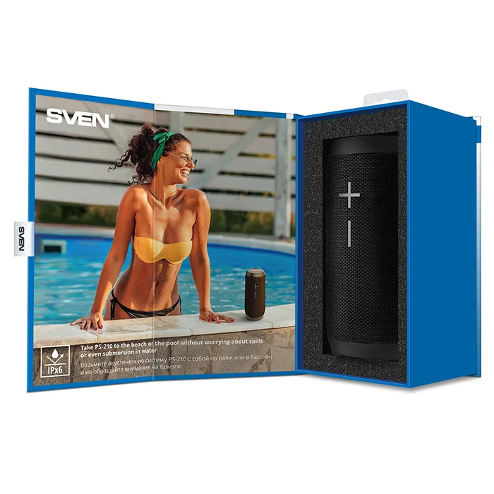 Boxă portabilă SVEN PS-210, Negru