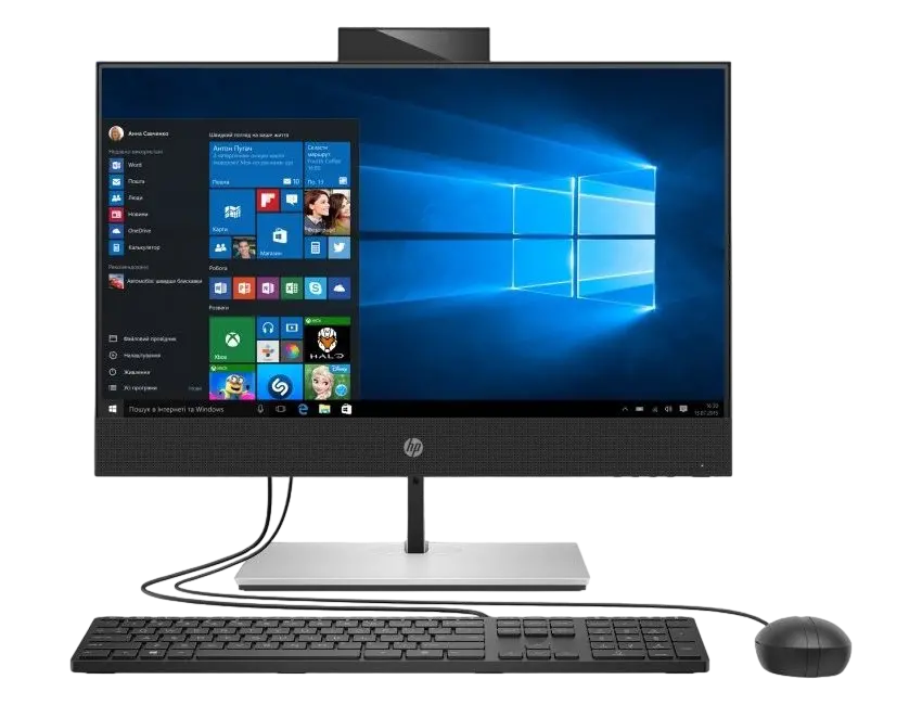 Computer All-in-One HP ProOne 400 G6, 23,8", Intel Core i5-10500T, 8GB/512GB, Windows 10 Pro, Negru