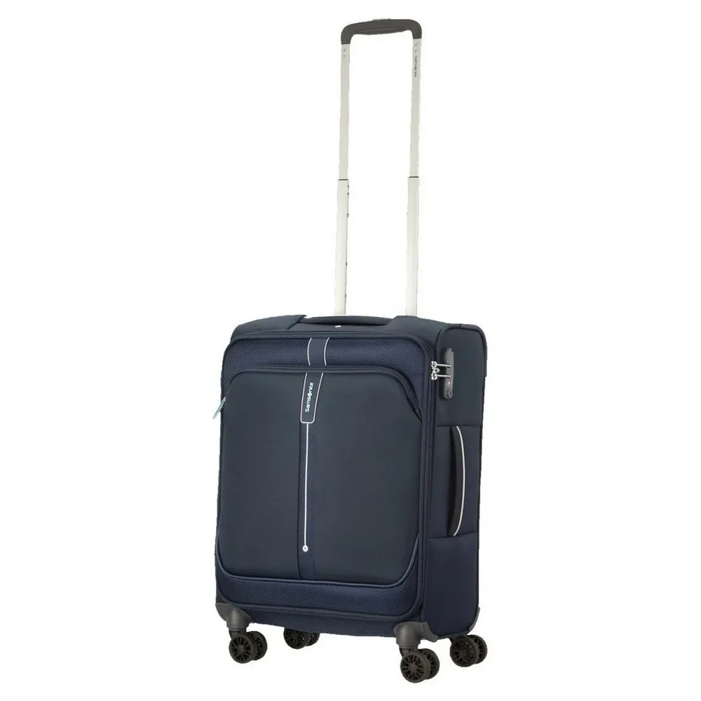 Valiza Samsonite POPSODA cu 4 roti 55/20 lungime 40CM albastru inchis