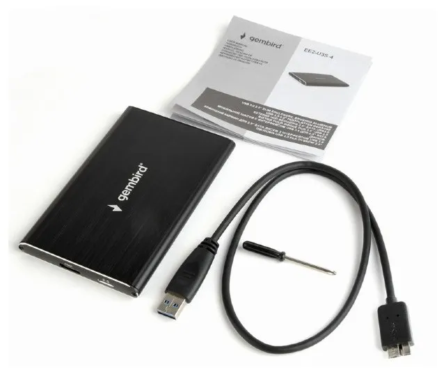 Carcasă externă Gembird EE2-U3S-4, Negru (EE2-U3S-4)