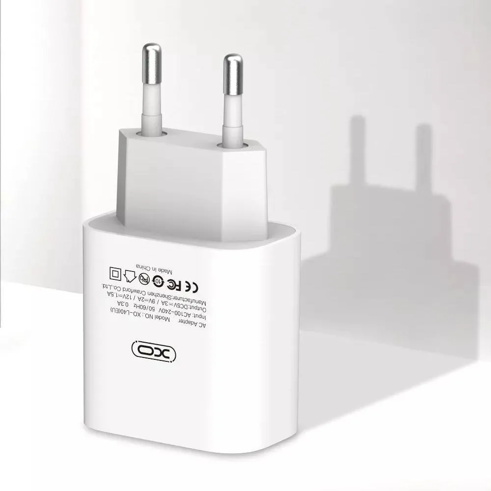 Încărcător XO L40, 18W, Alb