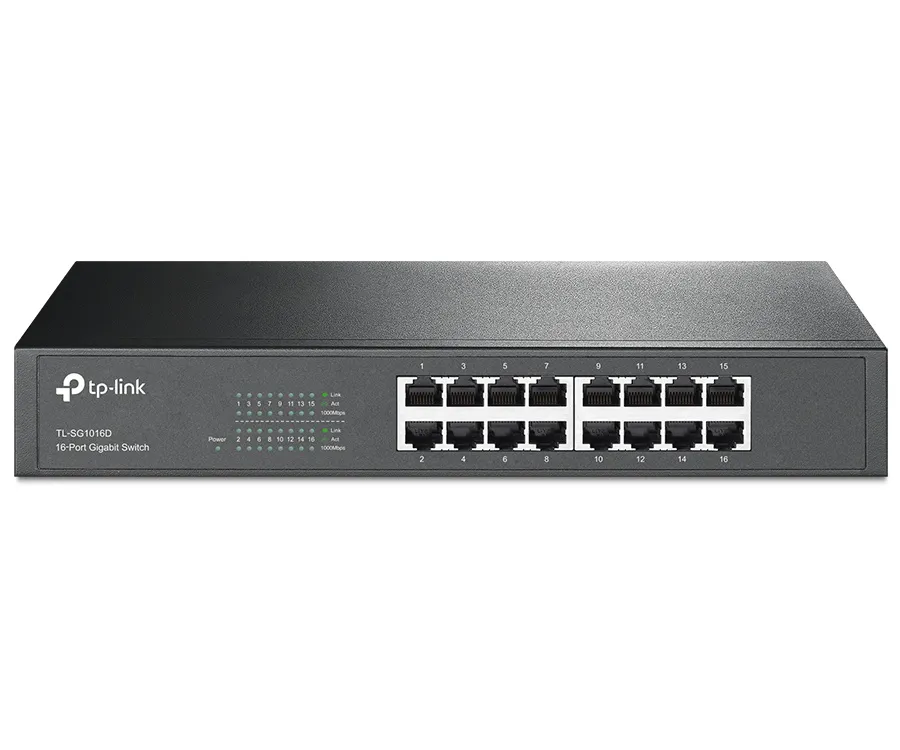 Сетевой коммутатор TP-LINK TL-SG1016D, 16x 10/100/1000 Мбит/с