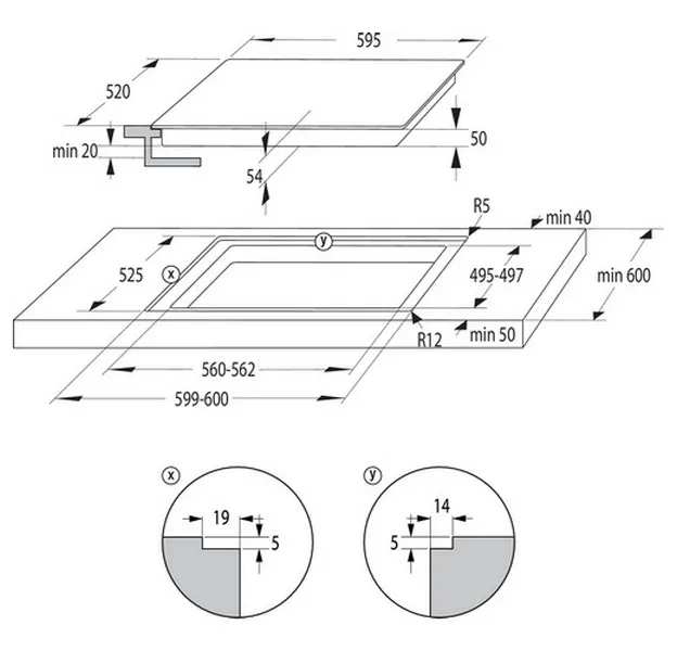 Plită cu inducție Gorenje IT 643 BSC, Negru