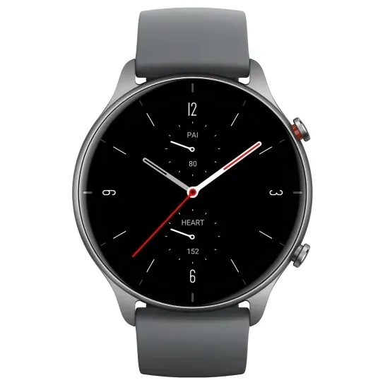 Ceas inteligent Xiaomi Amazfit GTR 2e, 47mm, Carcasă din Aluminiu Gri cu bandă Gri