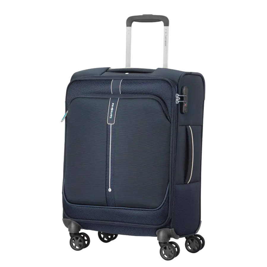 Valiza Samsonite POPSODA cu 4 roti 55/20 lungime 40CM albastru inchis