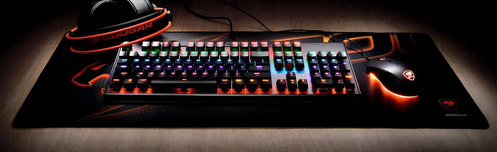 Игровой коврик для мыши Cougar ARENA, Extra Large, Чёрный