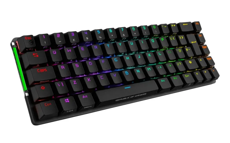Wireless Gaming Keyboard Asus ROG Falchion, Mechanical, Compact 65% layout, 68 keys, ROG PBT, 2.4Ghz