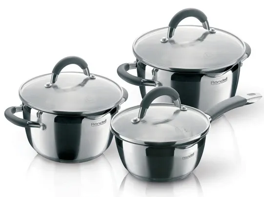 Набор кастрюль Rondell RDS-341, 24cm, Нержавеющая сталь