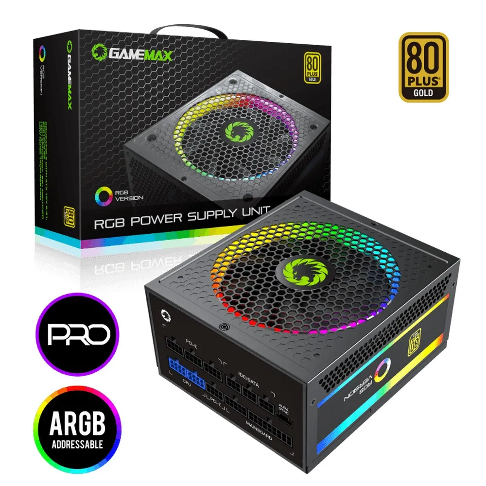 Sursă Alimentare PC Gamemax RGB-1050 Pro, 1050W, ATX, Complet modular