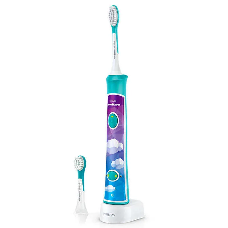 Periuța de dinți electrică sonică PHILIPS Sonicare For Kids HX6322/04, Turcoaz
