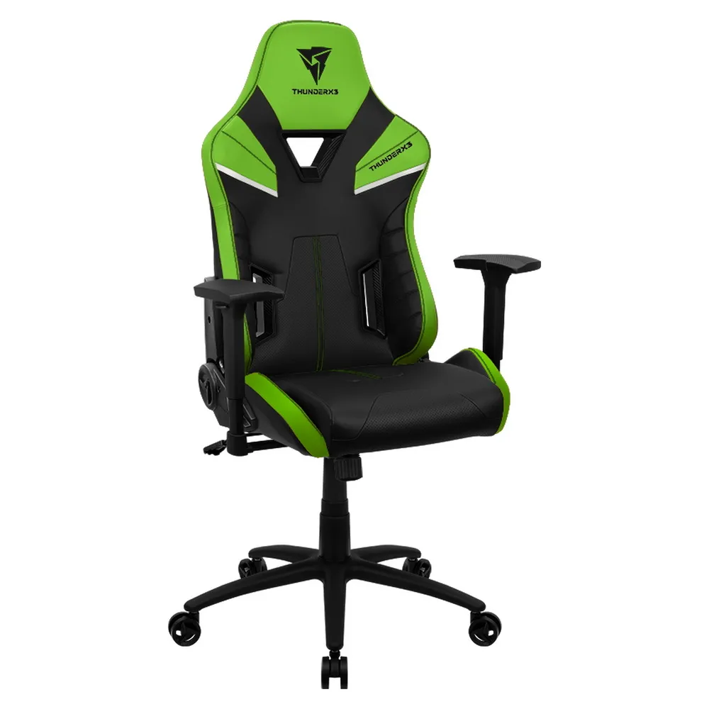 Scaun Gaming ThunderX3 TC5, PU Piele, Negru/Verde