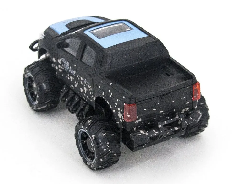 Jucărie cu telecomandă Crazon 4CH Off-Road Car, 1:18, Negru/Albastru (17MUD21B)