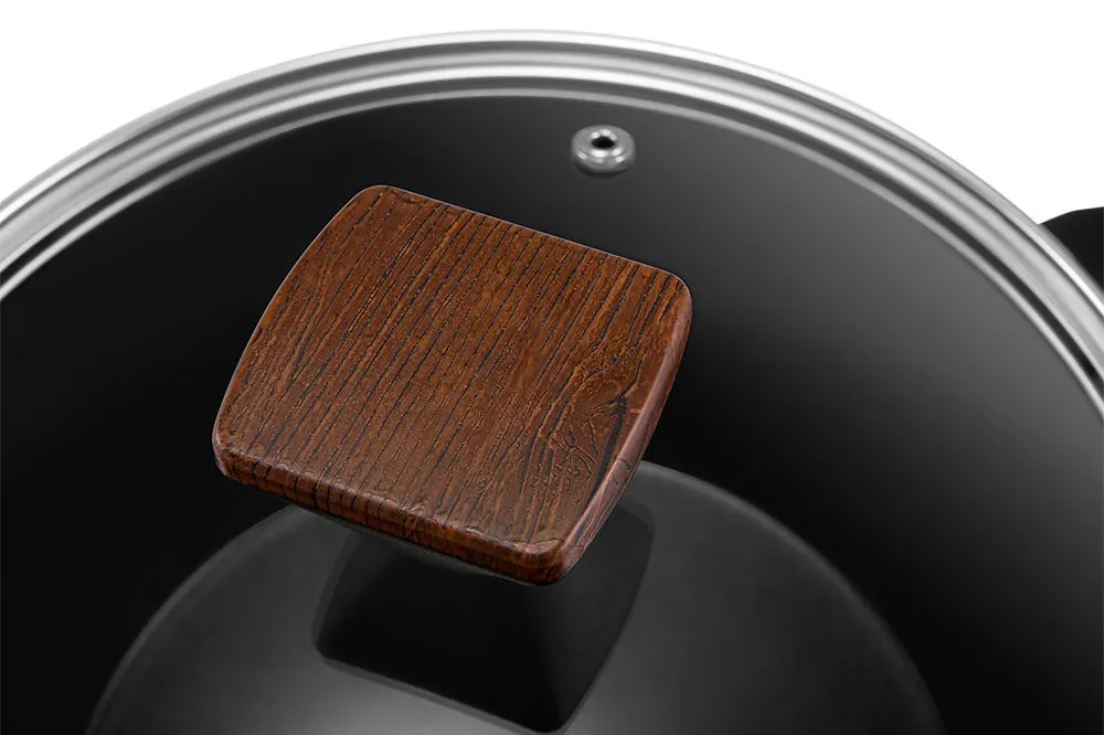 Cratiță Polaris Albero-24C, 4L, 24cm, Negru