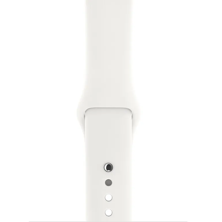 Ceas inteligent Apple Watch Series 3, 42mm, Carcasă Argintie din aluminiu cu bandă sportă Albă