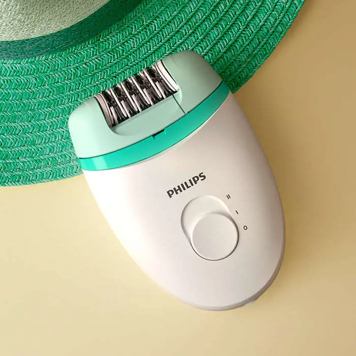 Epilator PHILIPS BRE245/00, Alb/Verde