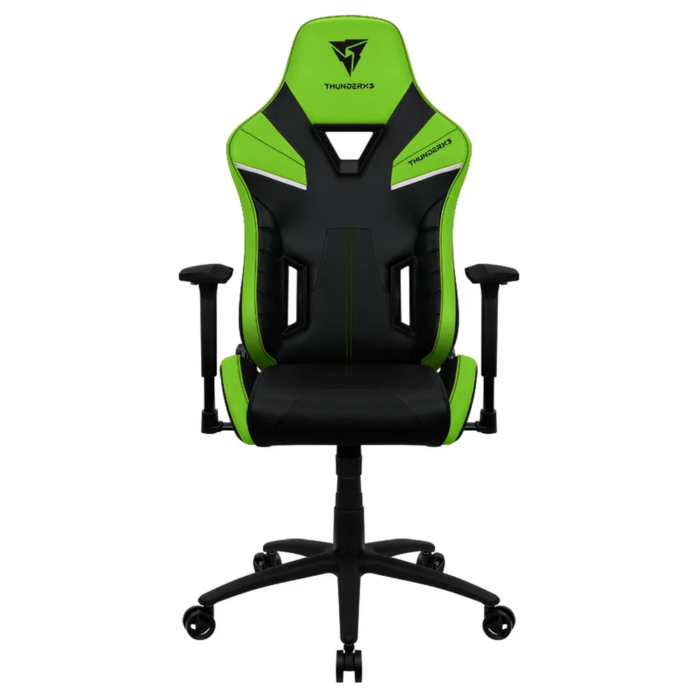 Scaun Gaming ThunderX3 TC5, PU Piele, Negru/Verde